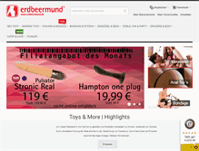Tablet Screenshot of erdbeermund.de